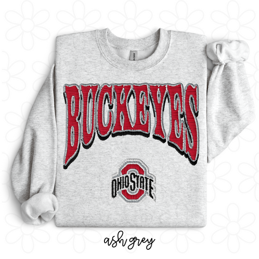 Faux Buckeyes Completed Tee