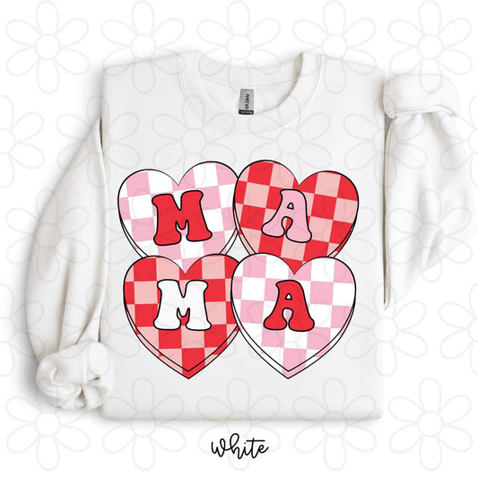 Checker Mama HeartCompleted Tee