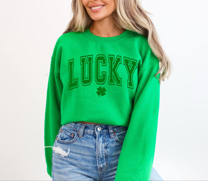 Varsity Green Lucky Completed Tee