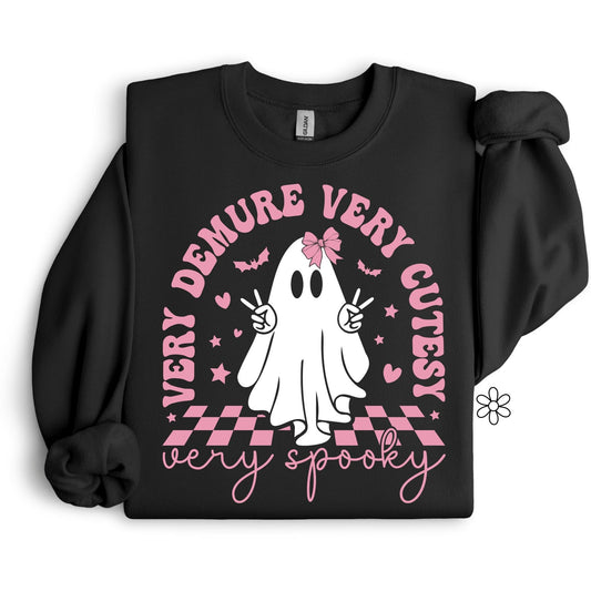 Very Demure Very Spooky Completed Tee