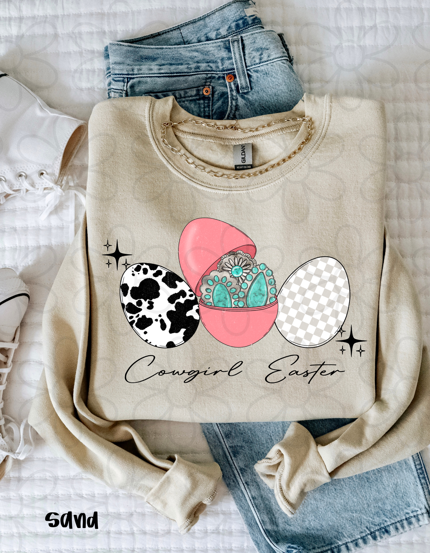 Cowgirl Easter Completed Tee