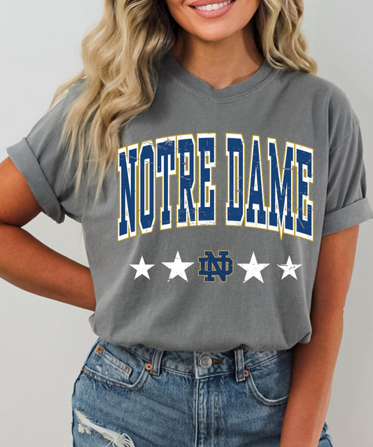 Vintage Notre Dame DTF Transfer Only