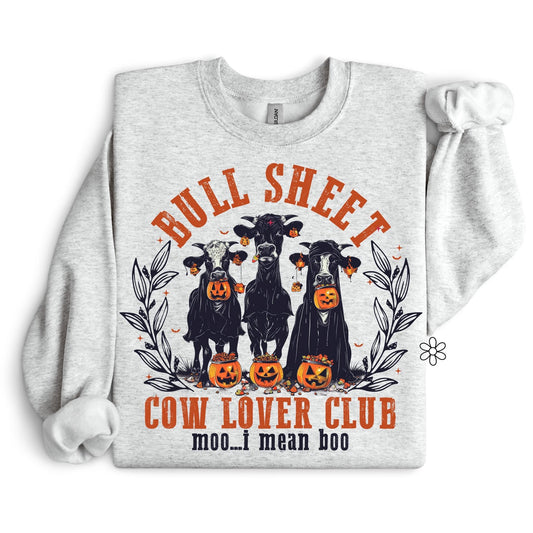 Bull Sheet Cow Lover Club Completed Tee