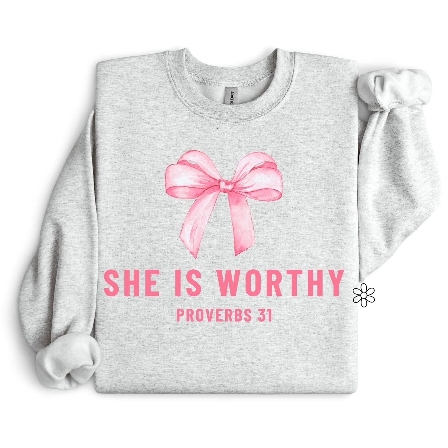 She Is Worthy Completed Tee