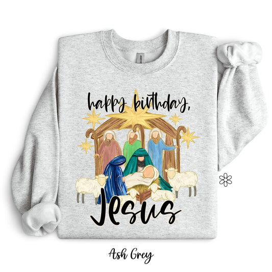 Happy Birthday Jesus Completed Tee