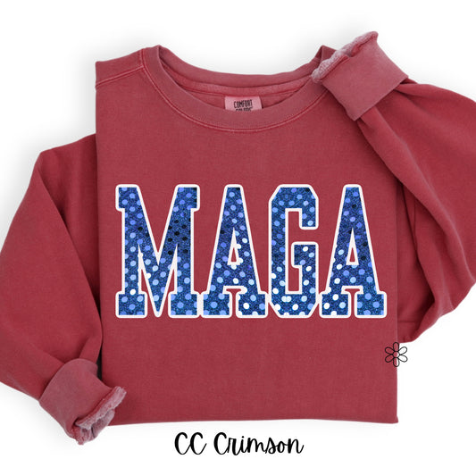 Glitter MAGA Completed Tee