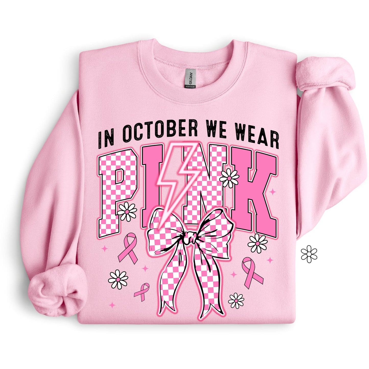 In October We Wear Pink Completed Tee