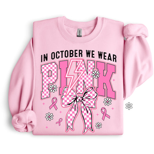 In October We Wear Pink Completed Tee