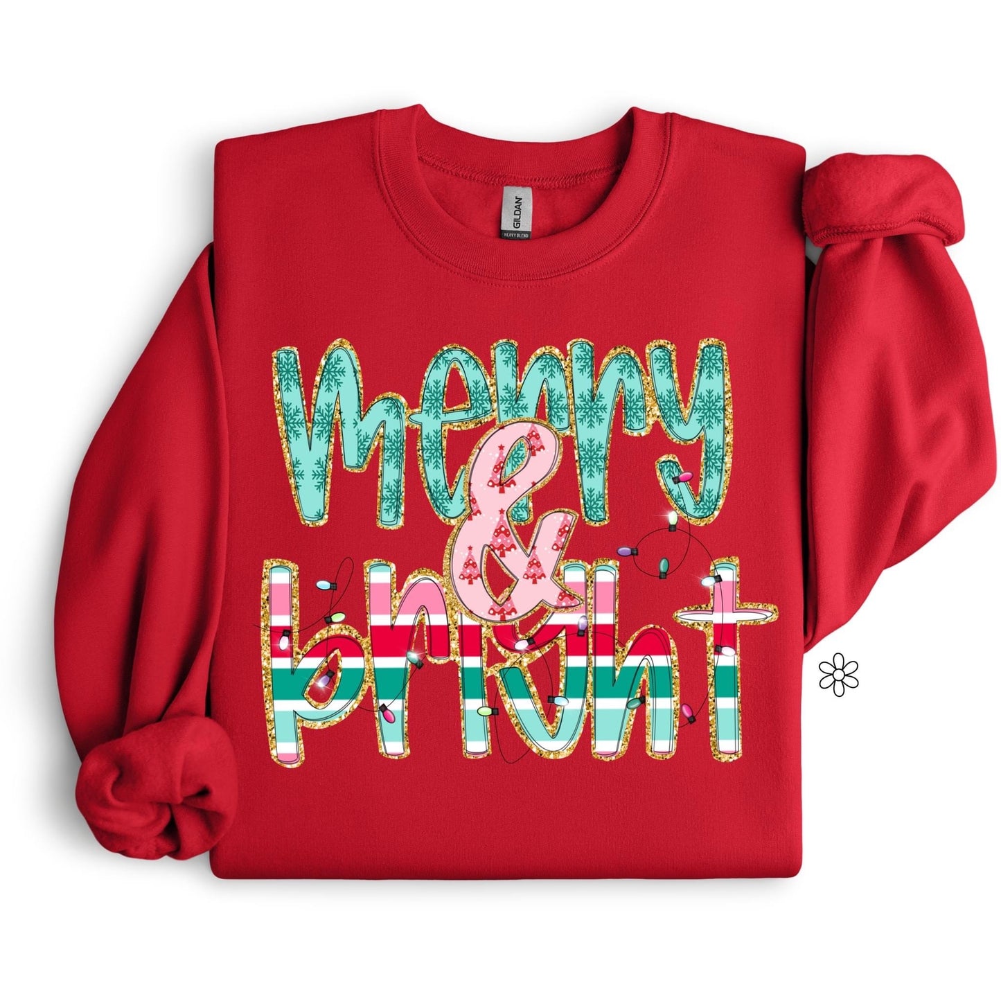 Merry & Bright Completed Tee