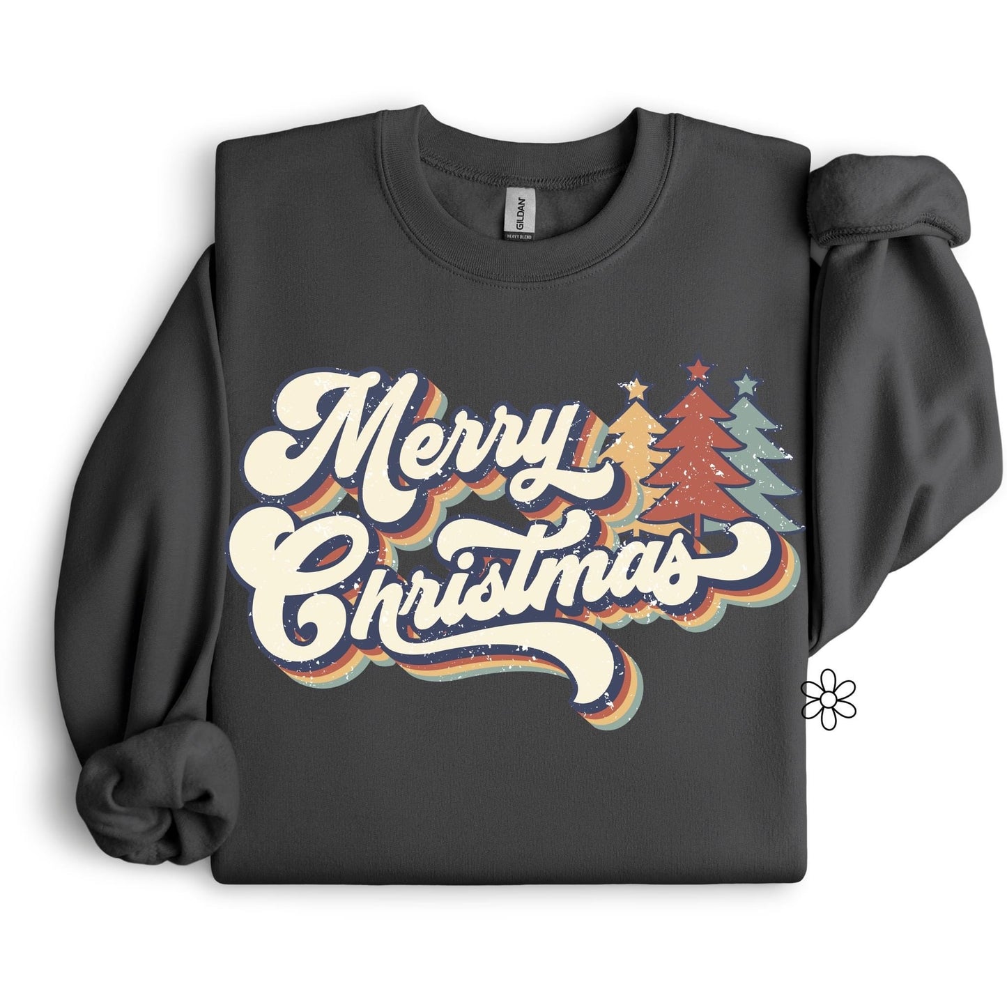 Vintage Merry Christmas Completed Tee