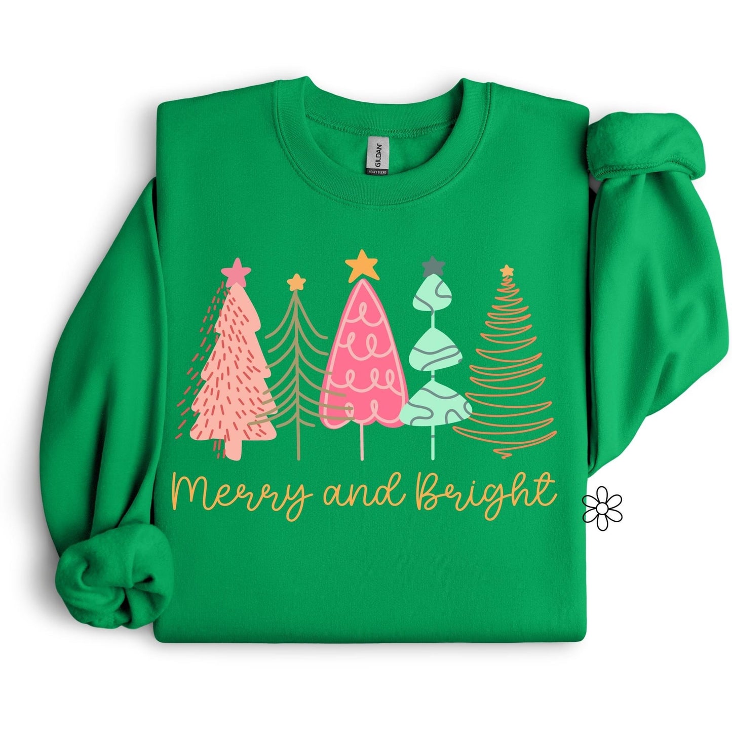 Merry and Bright Trees Completed Tee