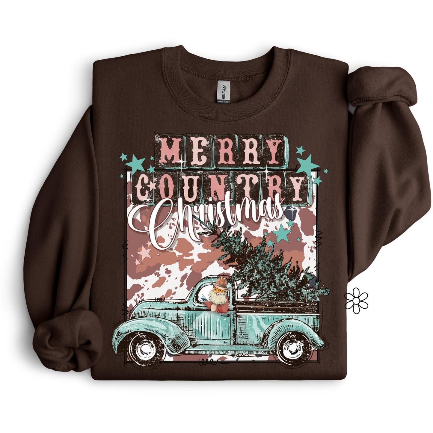 Merry Country Christmas Completed Tee