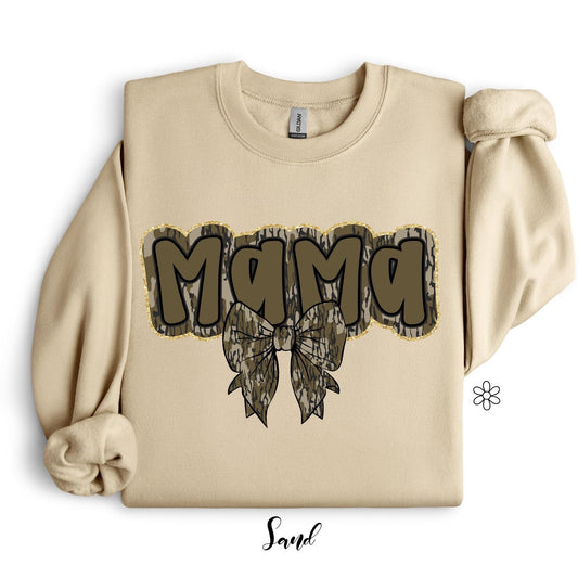 Camo Mama Coquette Bow Transfer Only