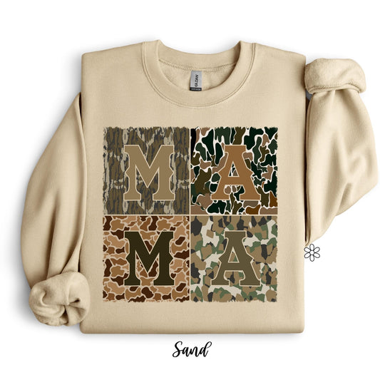 Retro Mama Camo Completed Tee