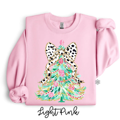 Coquette Colorful Glitter Tree Kids Completed Tee