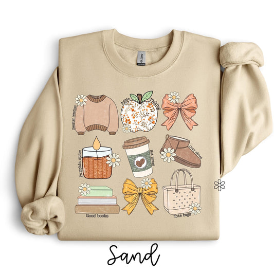 Fall Things Coquette Kids Completed Tee