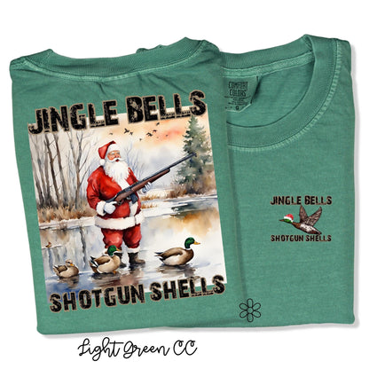 Jingle Bells Shotgun Shells Front and Back Kids Completed Tee