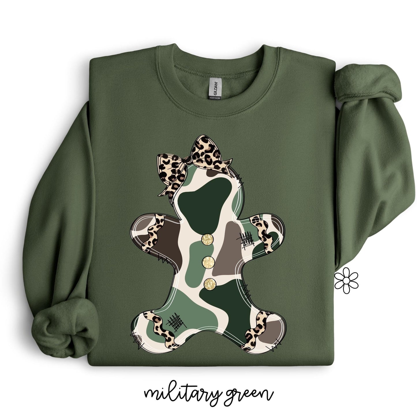 Digital Camo Gingerbread Kids Completed Tee