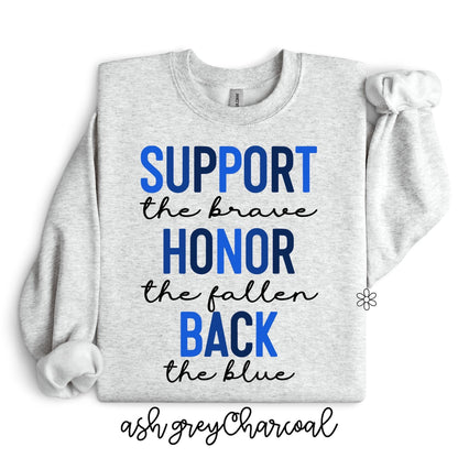 Support Honor Back Kids Completed Tee