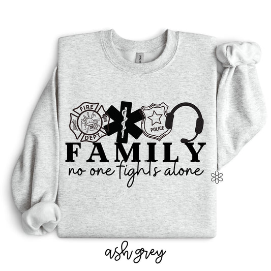 Family No One Fights Alone DTF Transfer