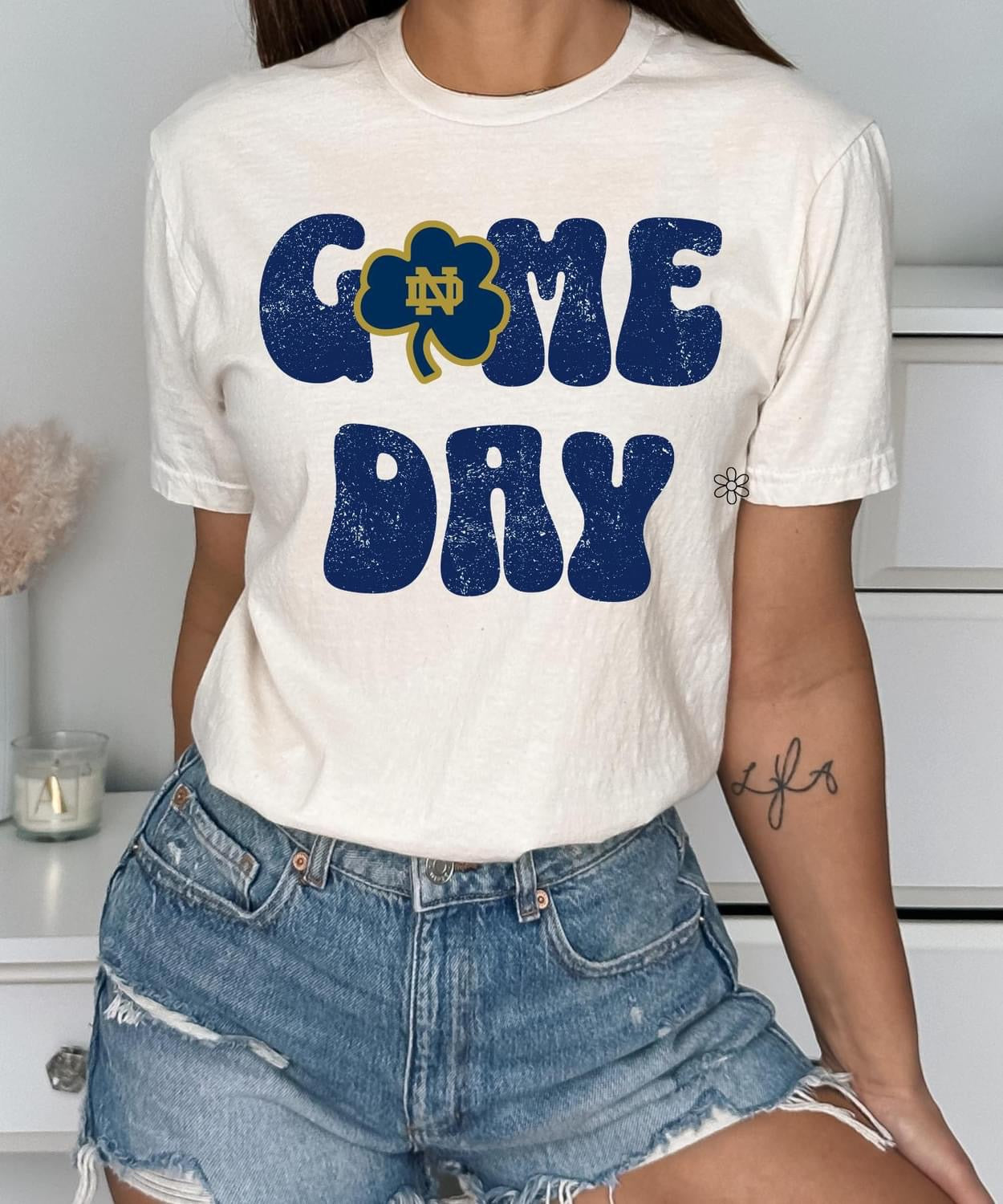 Notre Dame 'Game Day' Completed Tee