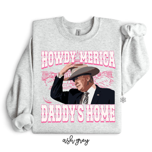 Trump Pink Howdy Merica DTF Transfer