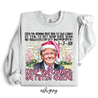 Trump Keep The Change Ya Filthy Animal Kids Completed Tee