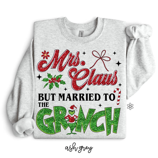 Mrs. Claus But Married To The Grinch DTF Transfer