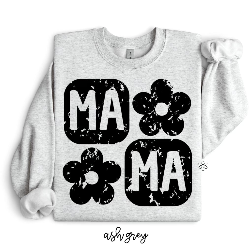 Distressed Mama Floral DTF Transfer