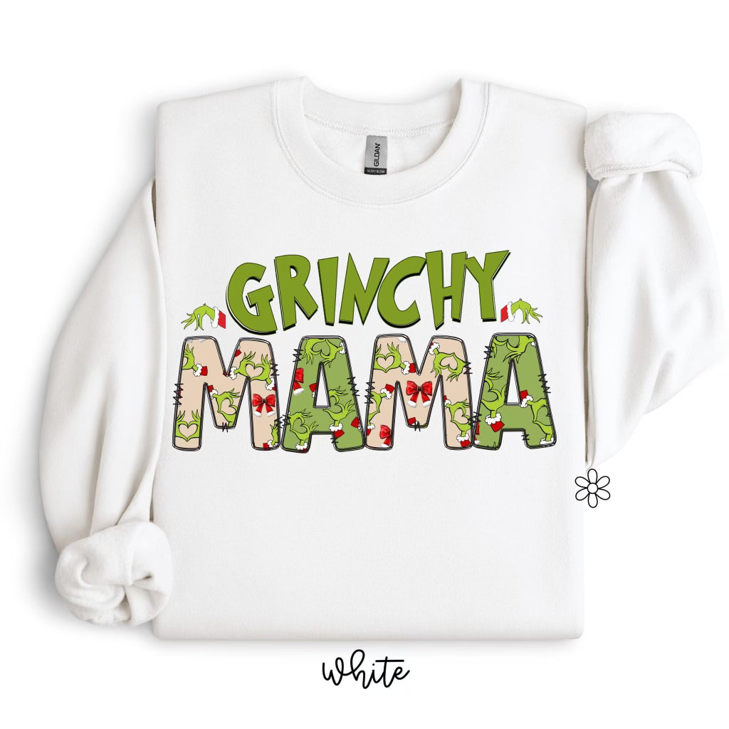 Grinchy Mama Completed Tee