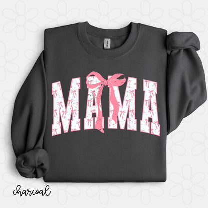 Pink Coquette Bow Mama Completed Tee