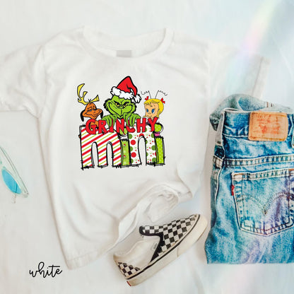 Grinchy Mini Kids Completed Tee