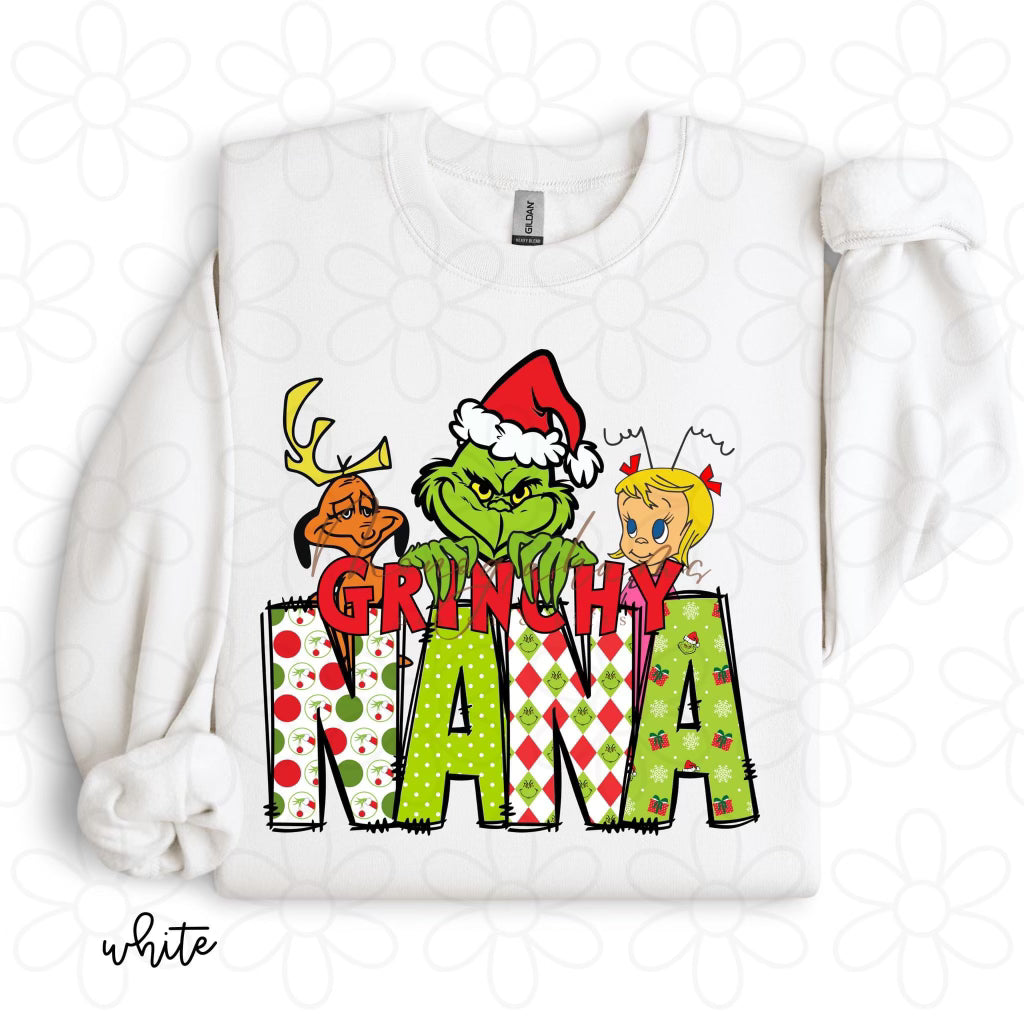 Grinchy Nana DTF Transfer