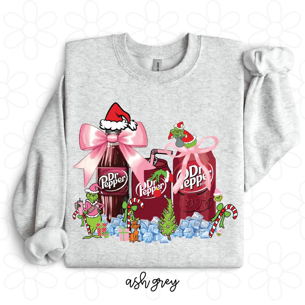 Grinch Dr Pepper Kids Completed Tee