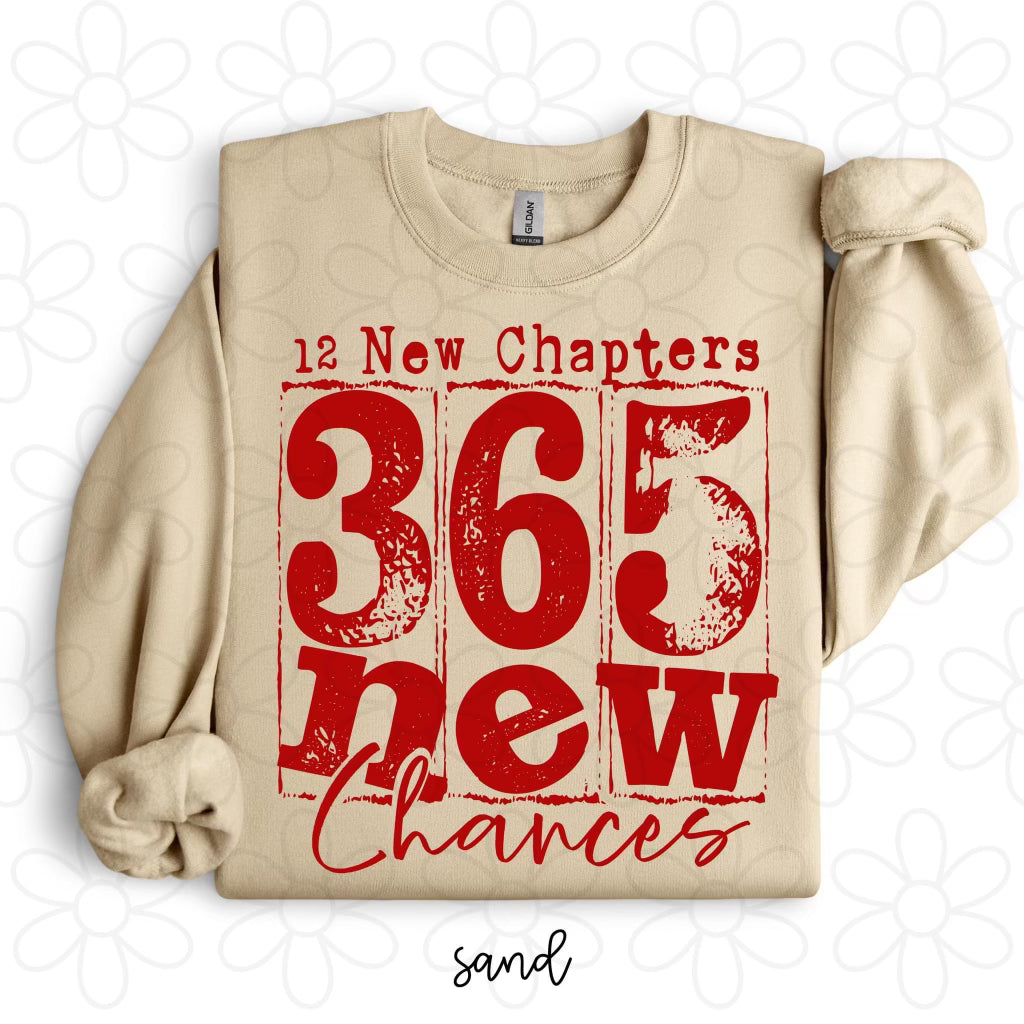 Red Distressed 12 New Chapters DTF Transfer