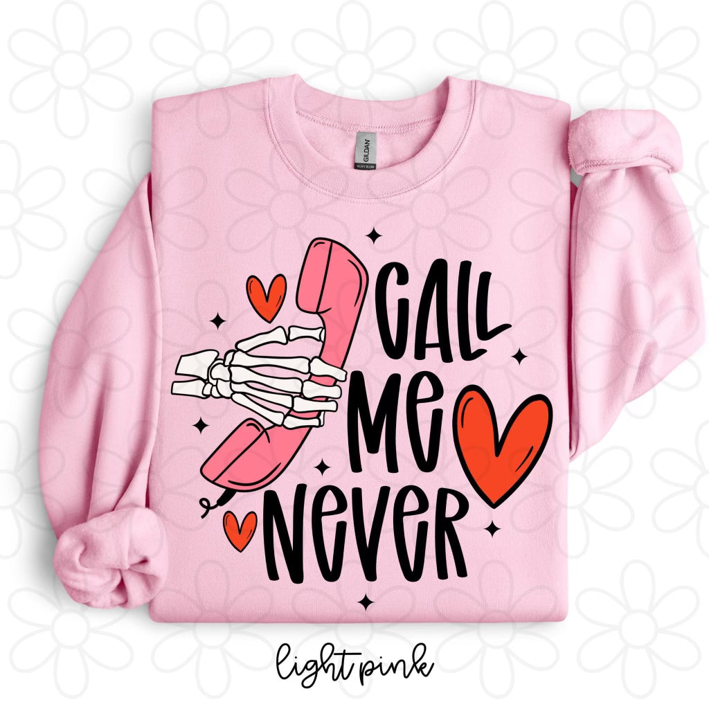 Call Me Never Completed Tee