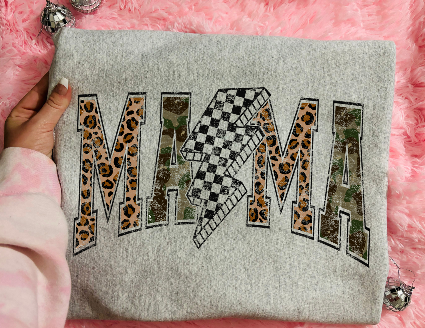 Camo Leopard Mama Completed Tee