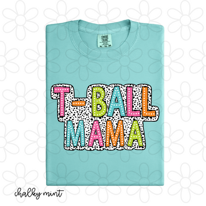 Dalmatian T-Ball Mama Completed Tee