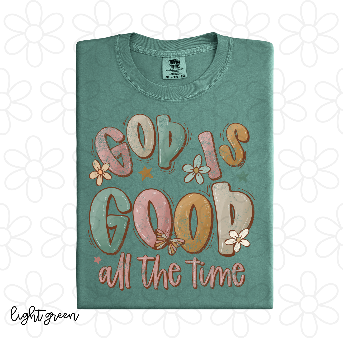 Retro God Is Good Completed Tee