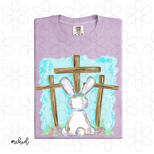 Foil Bunnies With Crosses Kids Completed Tee