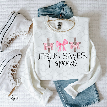 Jesus Saves I Spend Completed Tee