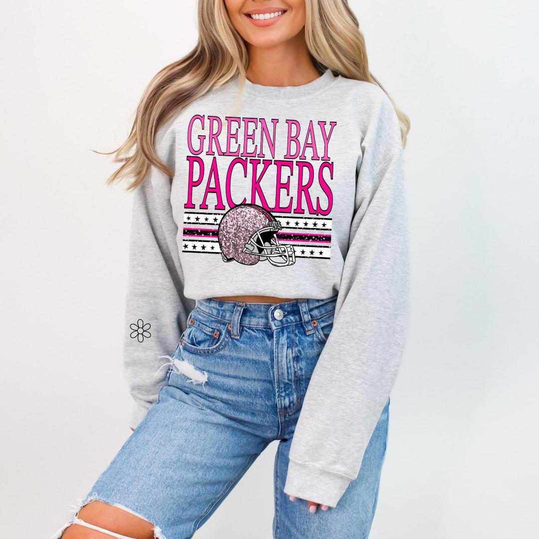 Packers Pink Helmet Completed Tee