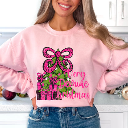 Very Demure Christmas Completed Tee