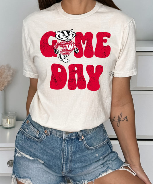 Wisconsin Badgers 'Game Day' Completed Tee