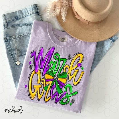 Mardi Gras Completed Tee