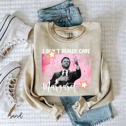 Pink I Don't Really Care Margaret Completed Tee