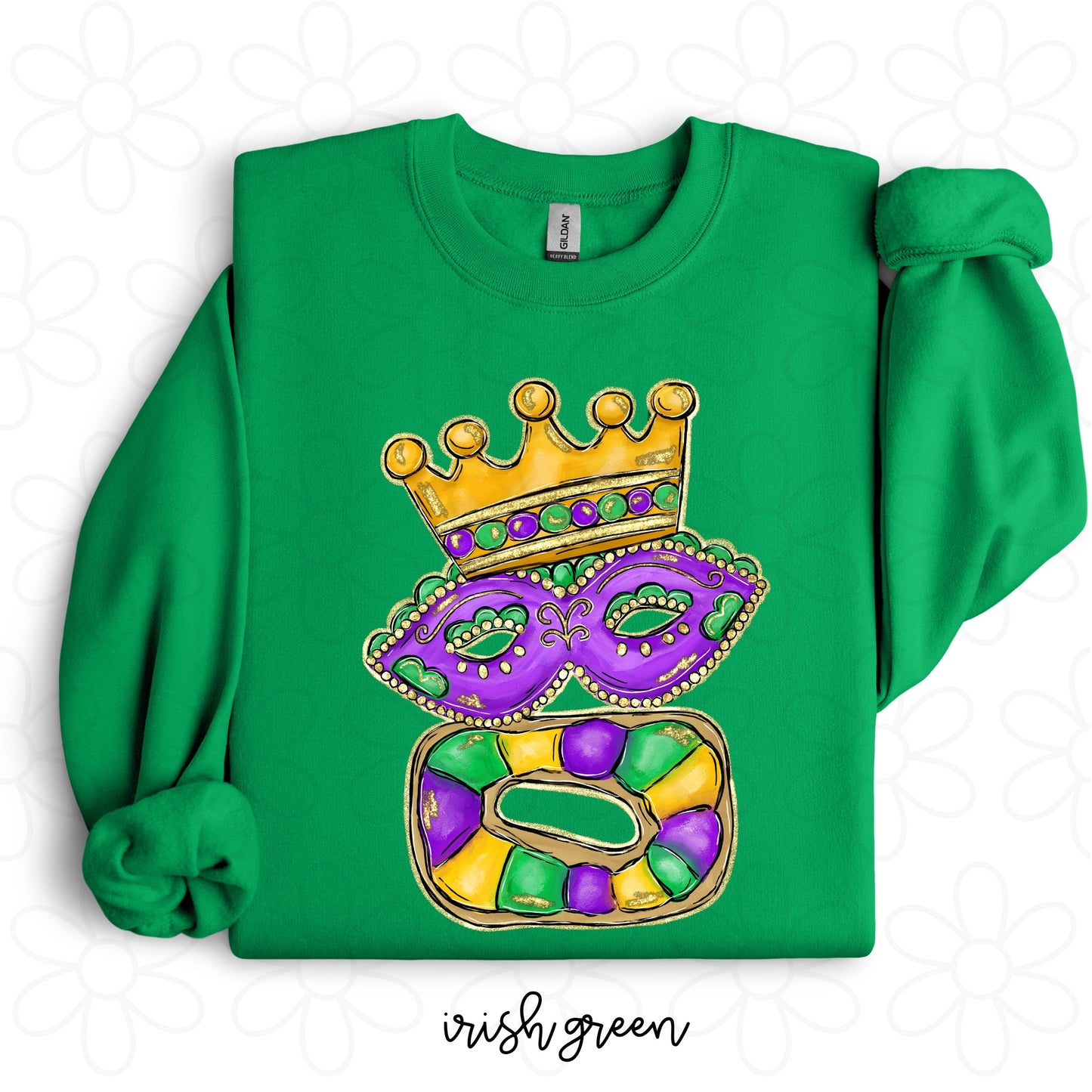 Mardi Gras Mask Completed Tee