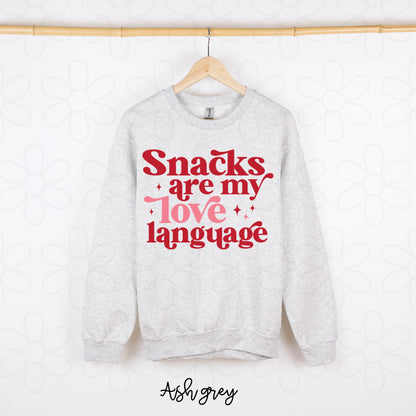 Snacks Are My Love Language Kids Completed Tee