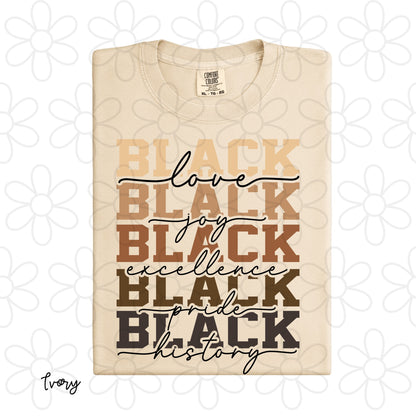 Black Love Black History Completed Tee