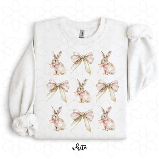 Bunny Bow Coquette Completed Tee